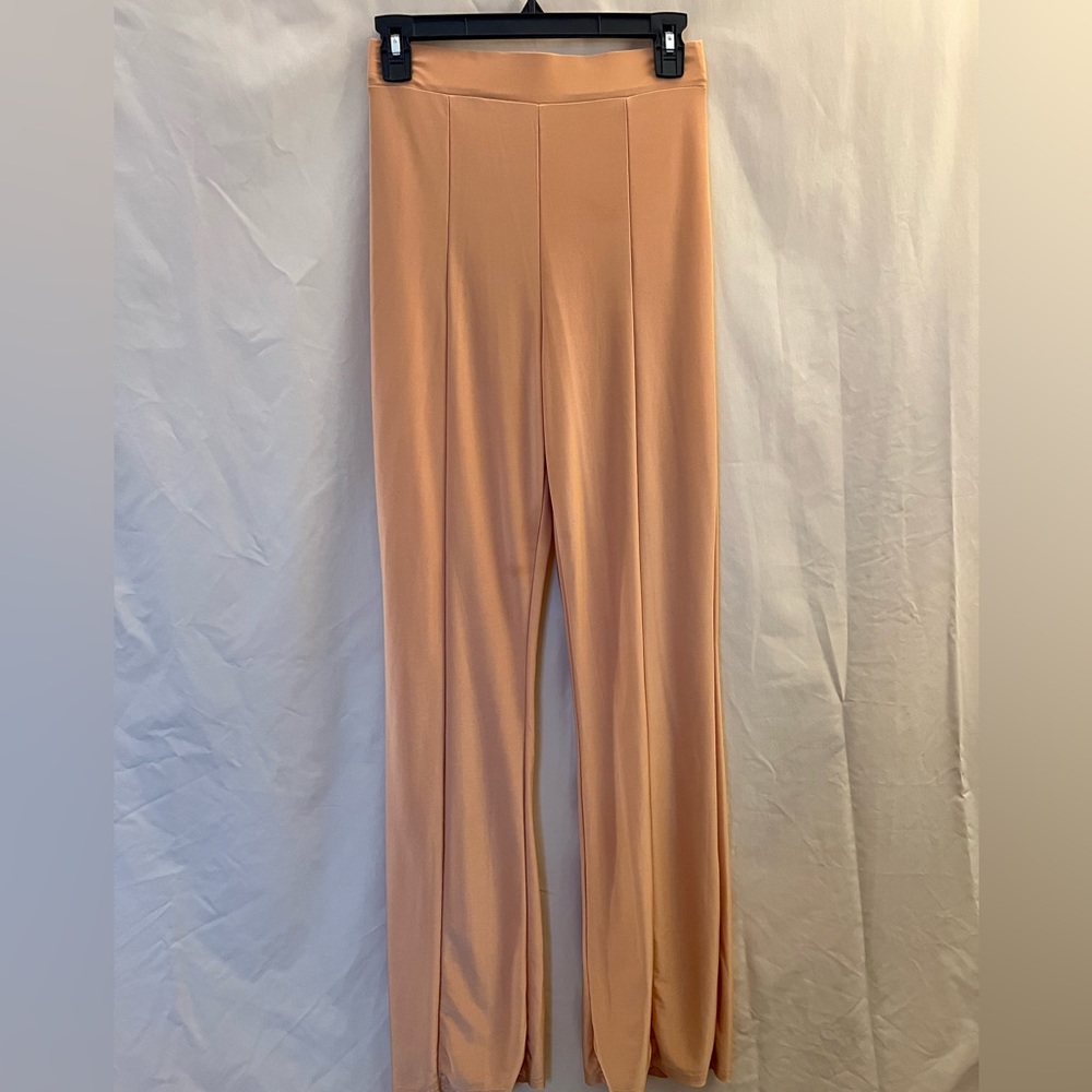 Coral stretchy palazzo pants (size 6 - S/M)